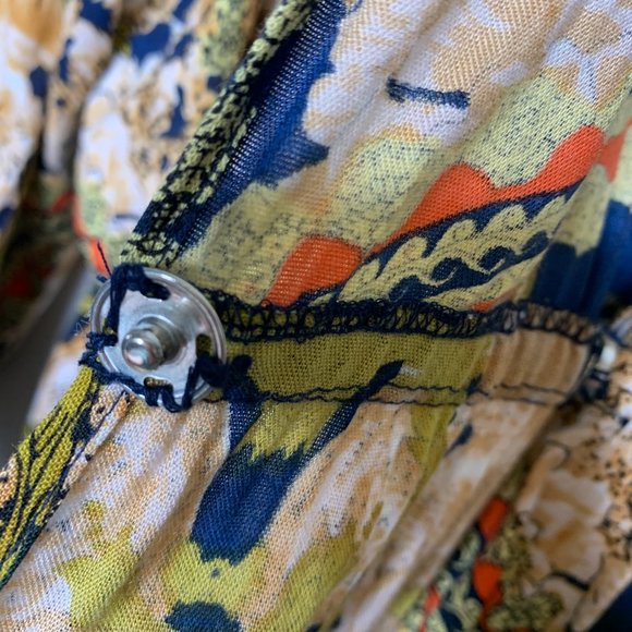 Panache Maxi length Faux Wrap‎ Dress with Snaps Size Medium - Picture 10 of 16